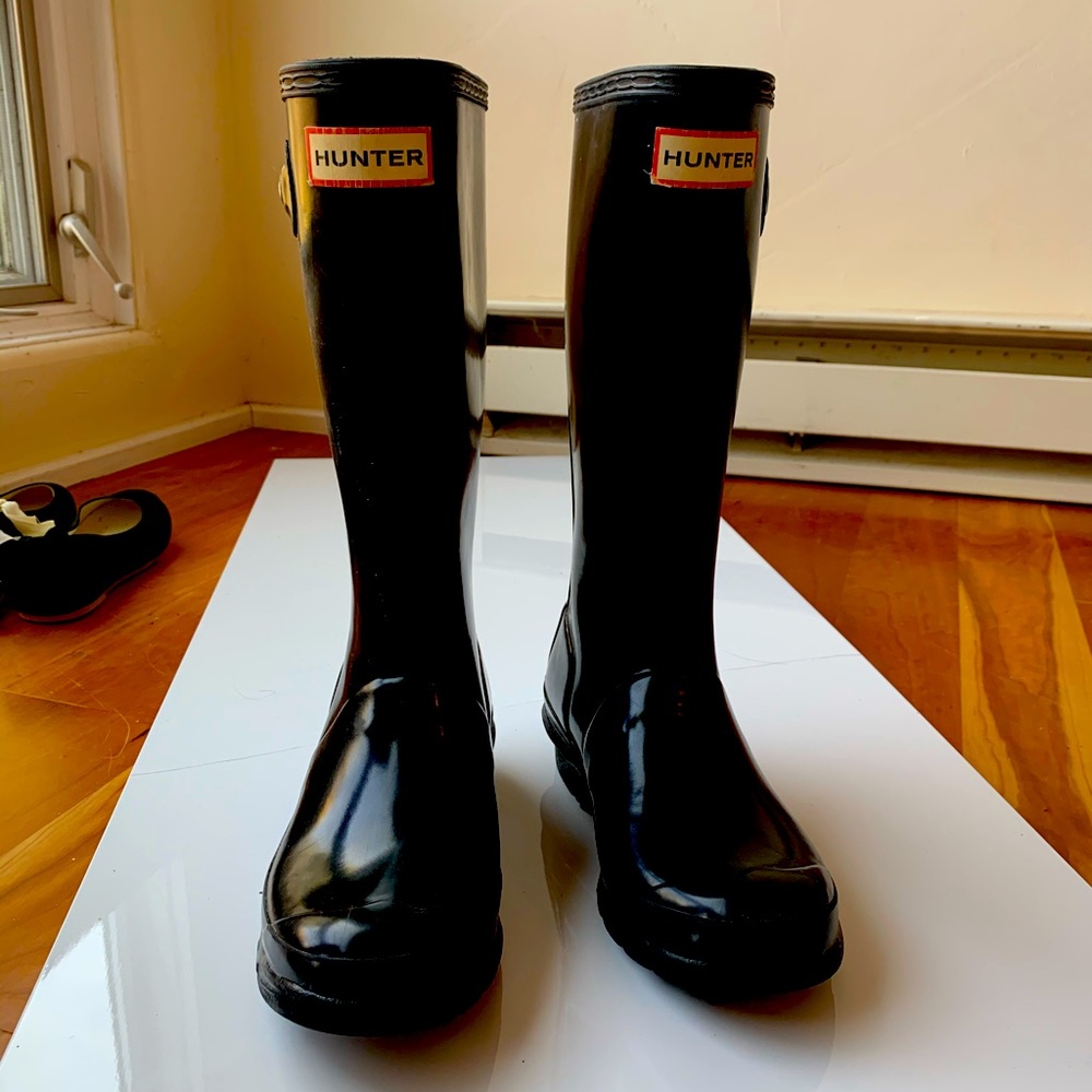 HUNTER ORIGINAL GLOSS KID'S WELLINGTON BOOTS